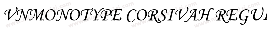 VnMonotype corsivaH Regular字体转换
